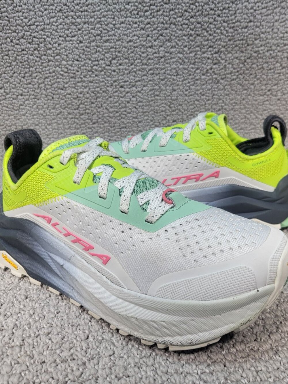 Altra Olympus 6 Women's US Size 8 Gray Lime Trail Running Shoes AL0A85NK2 - Picture 7 of 11
